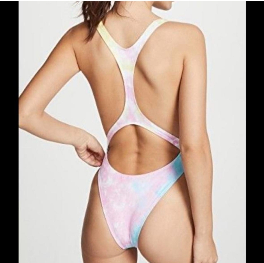 nwot solid & striped redone one piece xs tie dye